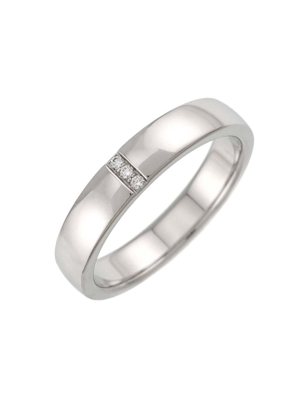 Harry Winston Three Stone Diamond Ring Platinum